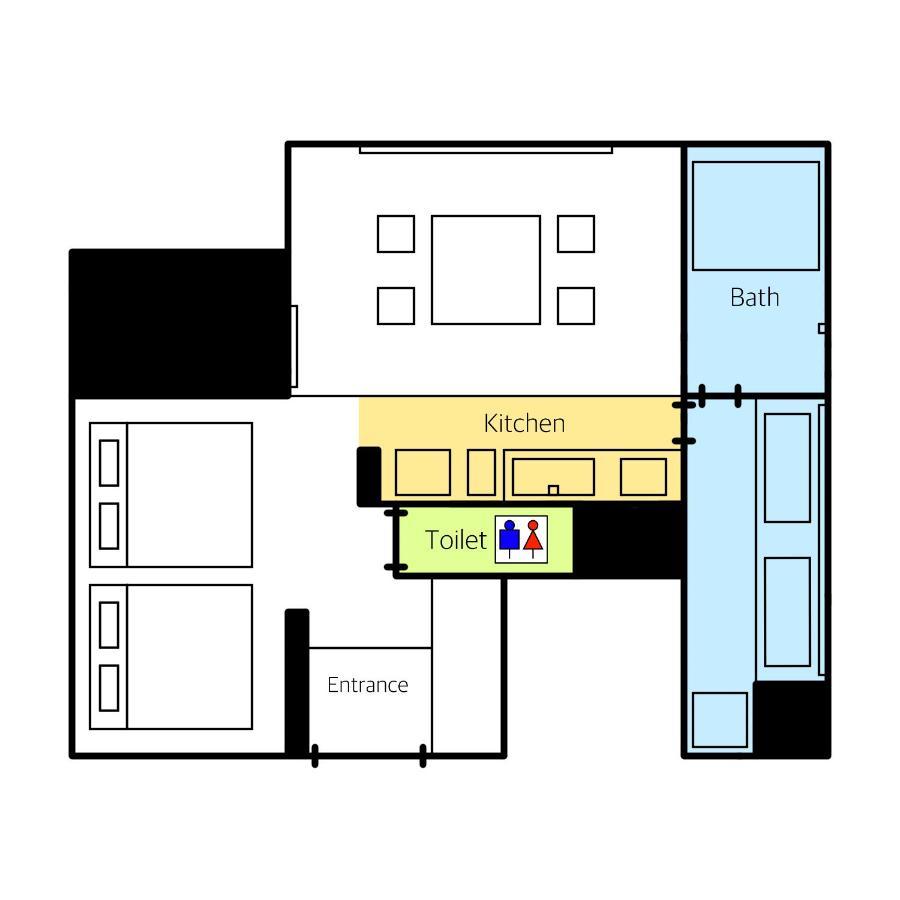 Grand Base Haruyoshi Apart otel Fukuoka  Dış mekan fotoğraf