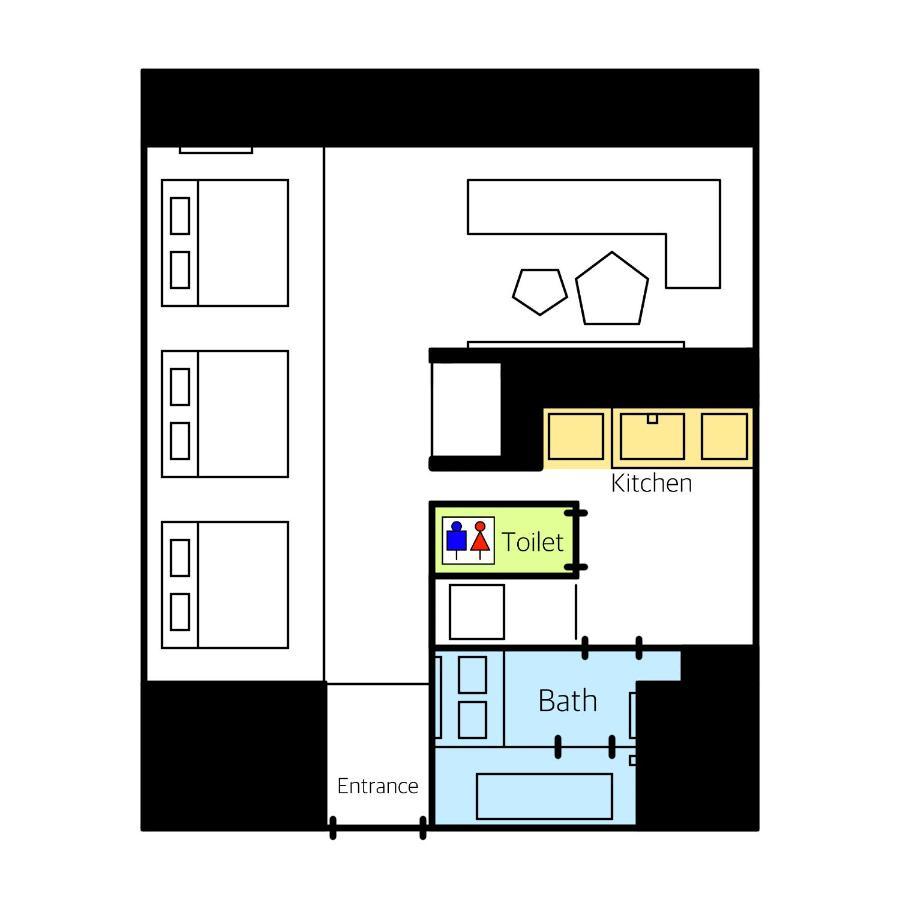 Grand Base Haruyoshi Apart otel Fukuoka  Dış mekan fotoğraf